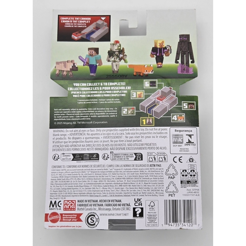 Minecraft Creature & Mob Figures Lot 4 3.5" Mojang‎ New Redstone Variants - Picture 9 of 9